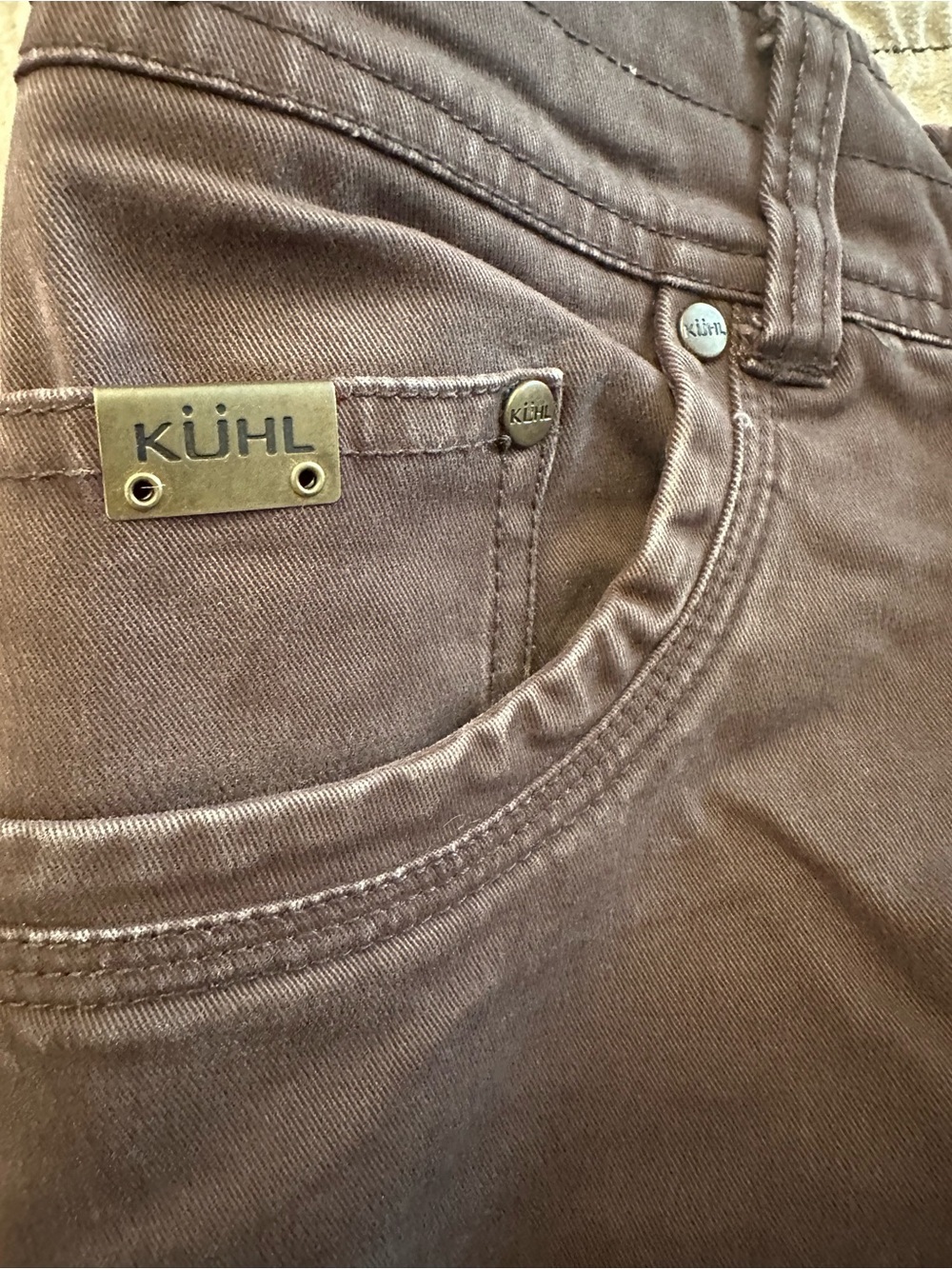 Kuhl Rebel Work Cargo Pants Jeans Men’s 30x32 Espresso - Picture 5 of 13